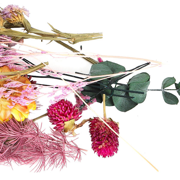 Torkade blommor färgglad doftande blombukett gör material hantverk tillbehör