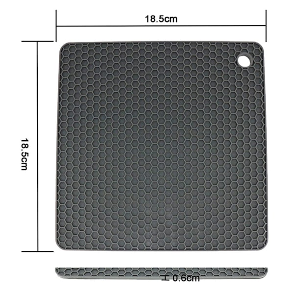 Mats/Hot Pads,Set of 4 Extra Thick Silicone Trivet Mat Heat Resistant Multi-Purpose Pot Holders Hot Pads Square