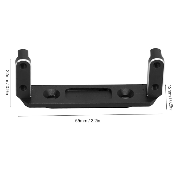 RC-bilservofäste i aluminiumlegering, servofäste för Capra UTB10 1/10 RC-bandvagnsuppgraderingstillbehör, svart