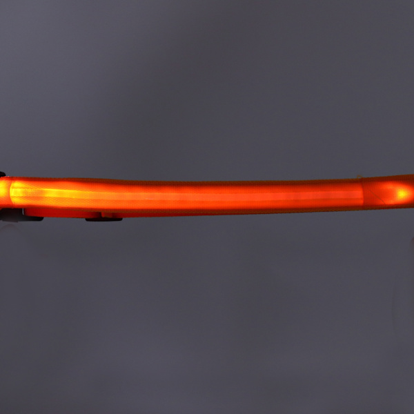 Polyester LED Reflexbälte Midjeband Ljus Varning Ljus Säkerhet för Utomhuslöpning Orange