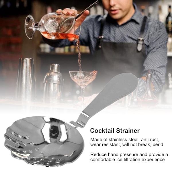 Cocktail sil, rostfritt stål, effektiv filtrering, barverktyg för hem, minibars, klubbar, restauranger, svart