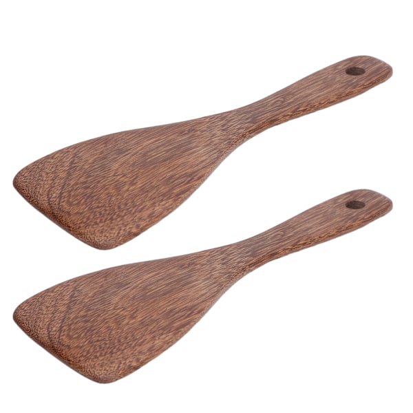 Platt Träslev För Matlagning, Non-stick Träspatel Värme- och Vattentålig, Slät Yta, Brett Användbar Köksredskap Ergonomisk