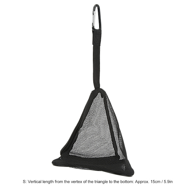 Camping Torkställ Utomhus Hängande Triangulär Förvaringsnät Mesh Organizer för Bestick Mat Grönsaker S 5.9in