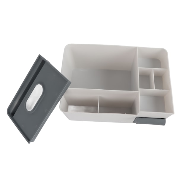Elegant Bambu Tissue Box Hållare, Multifunktionell Organizer med Tabletthållare för Skrivbord, Stilren Design för Ett Rörfritt Utrymme