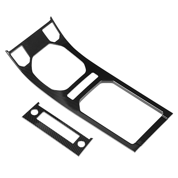 2 st Kolfiber-stil Mittkonsol Växelpanel Trim för Land Rover Range Rover Evoque 12-17