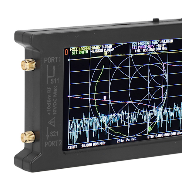 50kHz‑6.3GHz 4-tums Display Vektor-nätverksanalysator Bärbar HF VHF UHF Antennanalysator