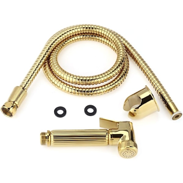 Hygienkit WC/Toalett Dusch Bärbar Bidet Väggmonterad Spray/Sprayhuvud/Handdusch Shattaf Set för Personlig Vård Hygien Potta Toalett Guld