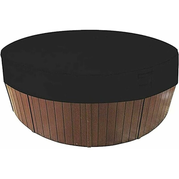 Skydd för badtunna, vattentätt utomhuspoolskydd med vindtätt system för runt spa, enkel montering och borttagning (190*30 cm)