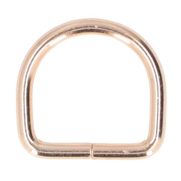 20 st metall D-ringar hållbara järn blekfri färg brett användningsområde utsökta D-ringar för DIY handväska ryggsäck gyllene 3x20x20mm