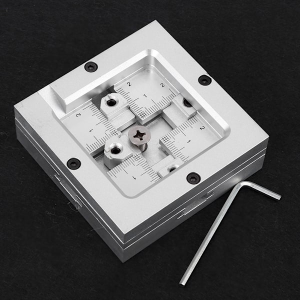 BGA Omlödningsstation Universal Fast Stål Nät Schablon Löd Aluminium Legering Kit HT‑80H
