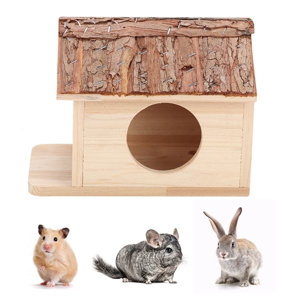 Stor trädsäker husdjur hamsterhus bo för små djur ekorre kanin marsvin chinchilla gömställe