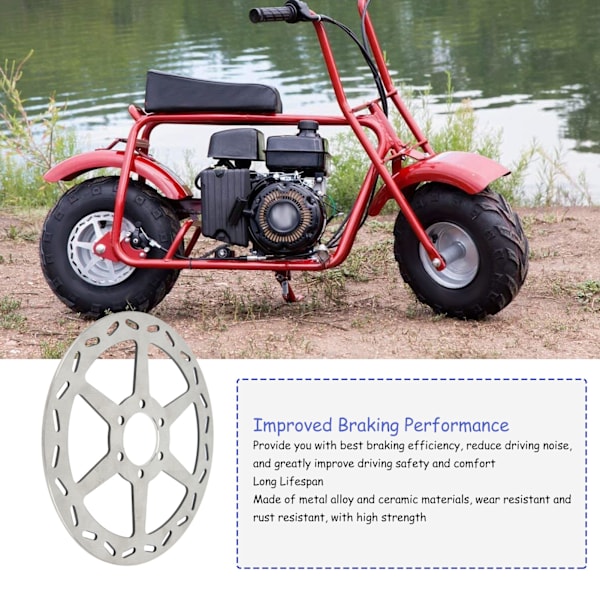 Bakbromsskivor med bromsbelägg 180mm Metalllegering Keramisk Ersättning för Baja Doodle Bug DB30