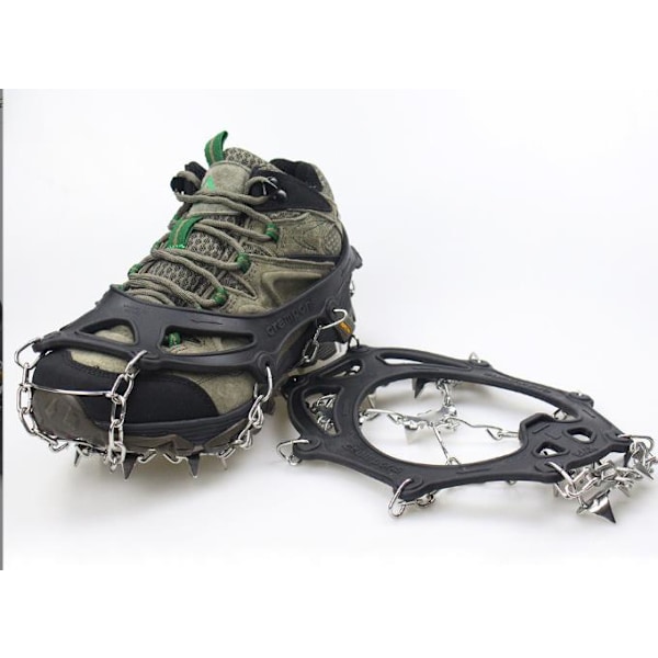 Trail Master Elite - Elastomer Sele Isbroddar för Vintervandring, Flexibelt och Stabilt Snö- & Isgreppsystem, Rostfria Stålspikar, Sub-zero