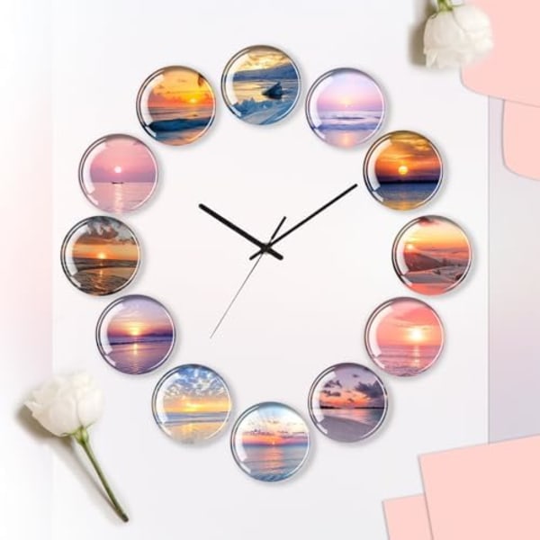 12 st Sunset Söta Magneter Kylskåpsmagneter Glasmagnet Kylskåpsmagneter Starka Magneter för Barn Små Magneter för Whi