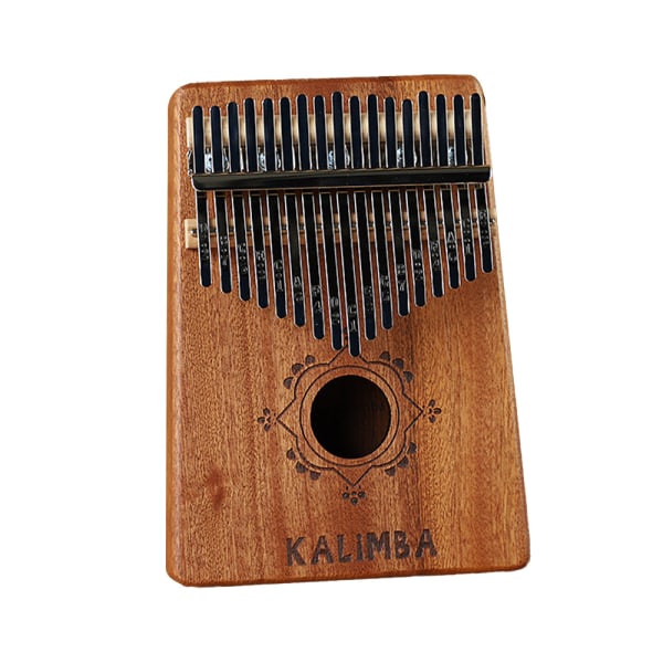 17-tangenters kalimba tummepiano; stämningshammare, fingeröverdrag, tangent