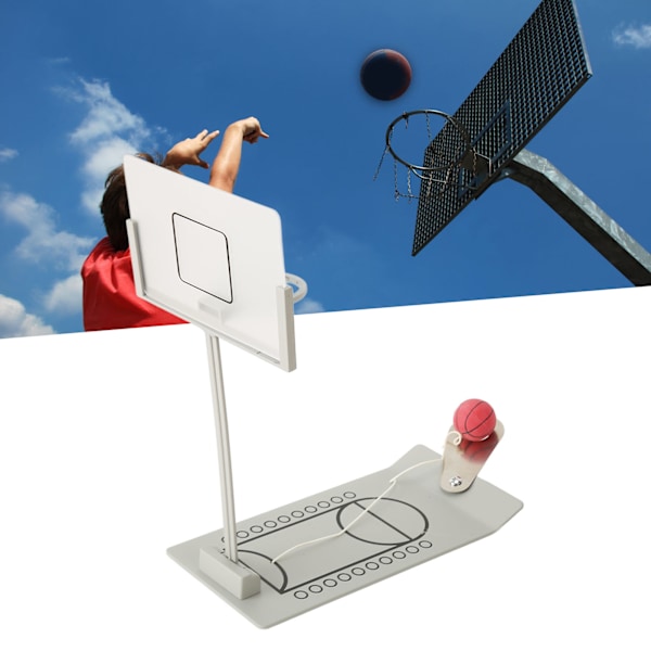 Fällbar skrivbordsbasketbollspel för att minska trycket Aluminiumlegering Miniatyrbasketkorg leksak