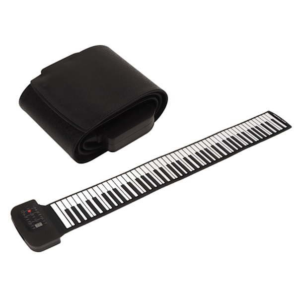 Roll Up Piano 88 Tangenter Enkel Horn Bluetooth MIDI-funktion Flexibelt Rollpiano med Extern Ton 100‑240V