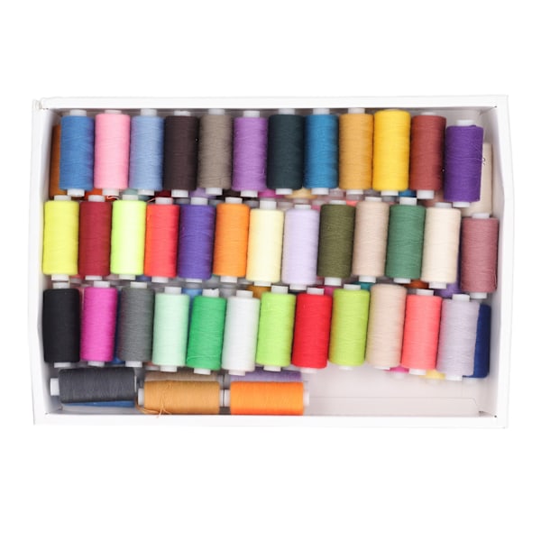 Sytrådsset 400 Yards 80 Färger Polyester Symaskinstrådar för DIY Handsömnad Quiltning