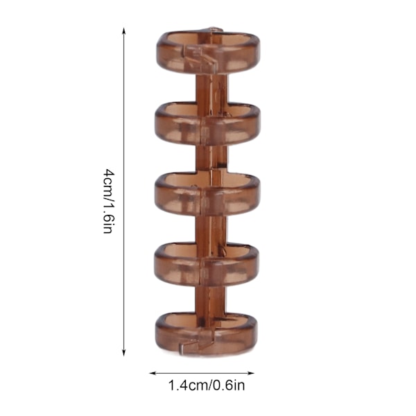 20 st bindningsringar segmenterad design rymmer 60 ark 11 mm bindningstjocklek kontorsmaterial gul