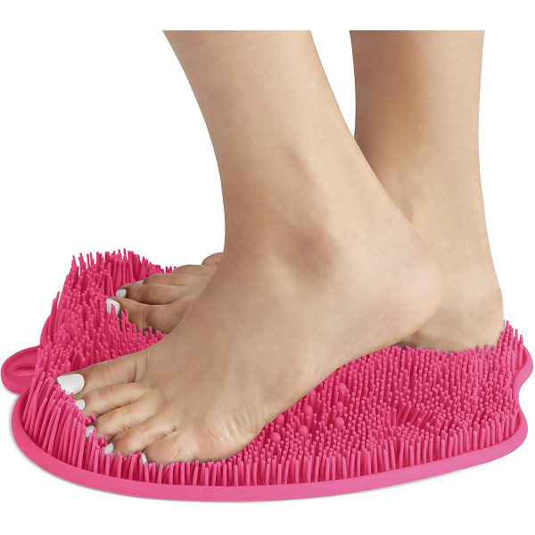 Duschfotmassageapparat Förbättrar fotcirkulationen och minskar fotsmärta $ Fotmassagerare lugnar trötta värkande fötter och skrapar fötterna rena med sug