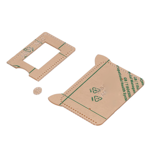 DIY Akryl Mall 12x8,5cm Plånbokstillverkning Noggrann Hög Hållbar Återanvändbar Akryl Stencil Mall