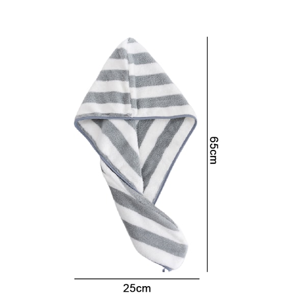Mikrofiber Hårhandduk, Extremt Absorberande Snabbtorkande Hårhanddukar för Kvinnor och Flickor (3-pack), Lättanvänd Knappdesign