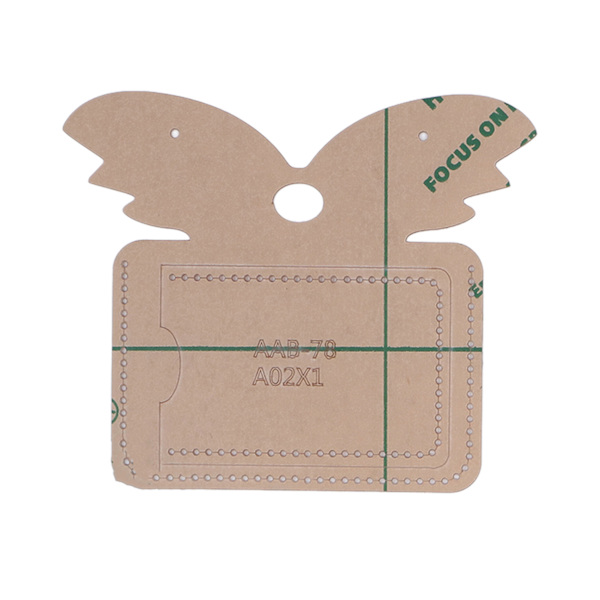 DIY Akryl Mall 12x8,5cm Plånbokstillverkning Noggrann Hög Hållbar Återanvändbar Akryl Stencil Mall