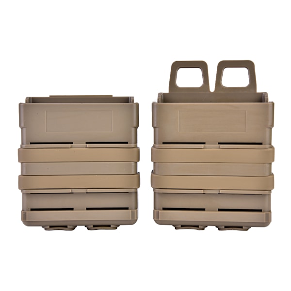 Plastmagasinfodral Set Holster för Molle System Väst Utomhus Jakt Camping (Tan)