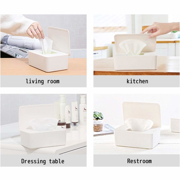 Våtservettbox, babyvåtservettbox, toalettpappersbox, förvaringslåda för näsdukar, näsduk