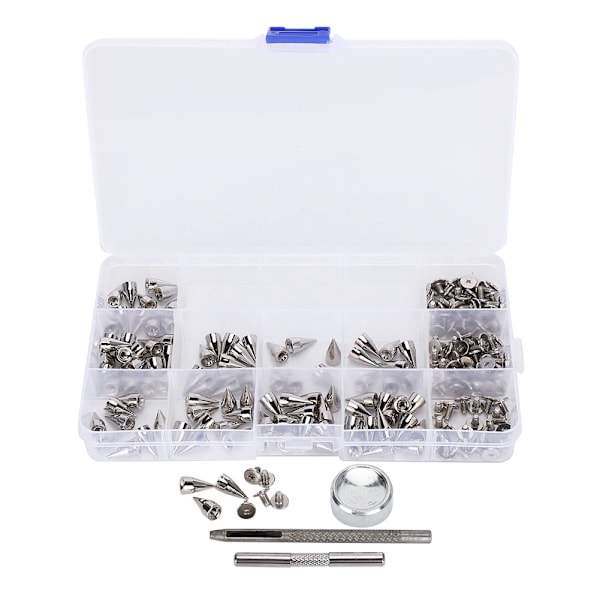 Punk Spikes DIY Zinklegering Kon Craft Spot Läderkläder Nitar Verktyg 7 x 14MM
