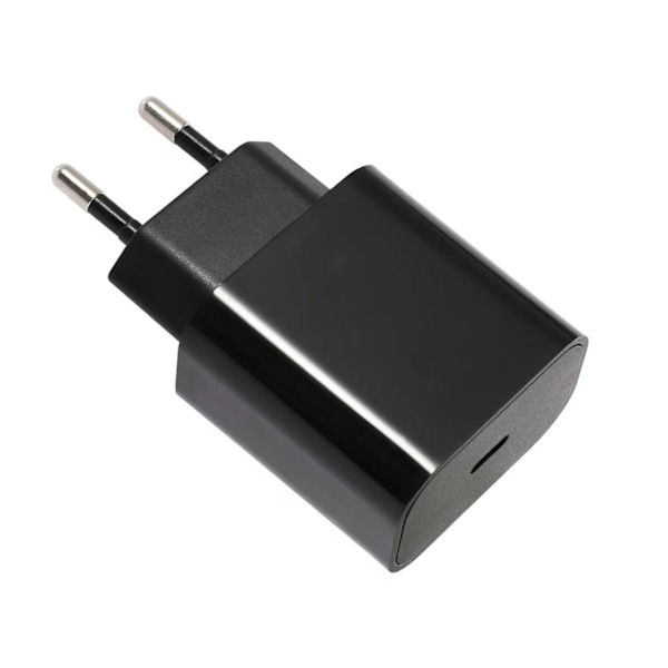 USB-C PD 25W Fast Charger - EU Plug Black