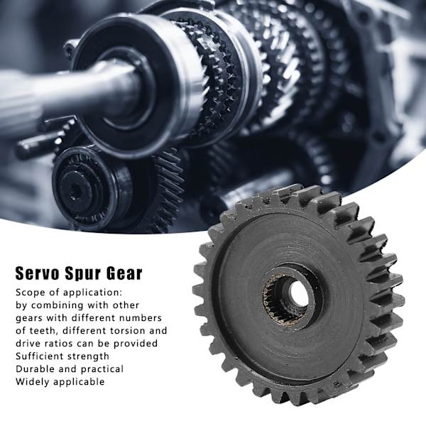5 st Servo Spårväxel Stål Hållbar Praktisk Industridelar 24 Inre Tand Splines Modul 0.830 Tand