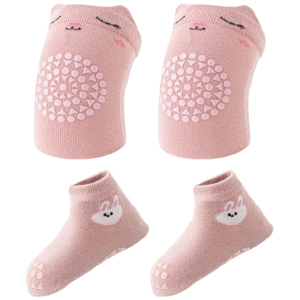 Baby Anti-Slip strumpor Toddler och Baby, rosa, M