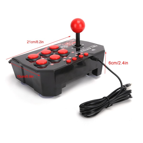 Arcade Fight Stick Wired Arcade Joystick Arcade Games Accessories för Switch/PC/PS3