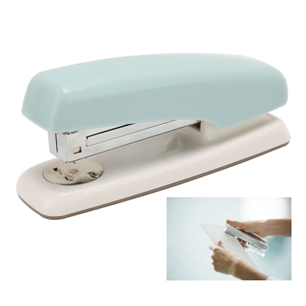 2 st Skrivbords häftapparat Multifunktionell 20 arks kapacitet Rotation Ergonomisk design Bords häftapparat för kontor Skola Hem Blå