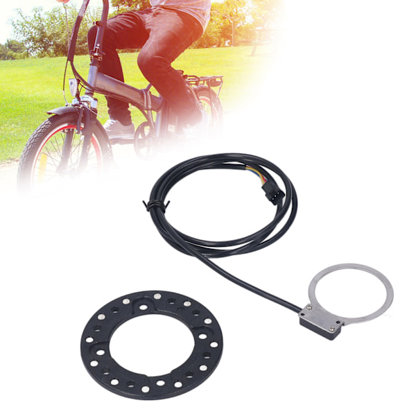 Cykelkraftpedal Assist Sensor Dammtät Kompakt Dubbel Magnetkrets Lätt Puls Booster Sensor