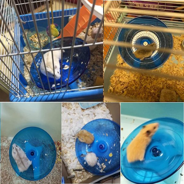 Smådjurssvängleksaker, Hamsterträningshjul för syrisk hamster råtta gerbil marsvin chipmunk mus igelkott, 2 st