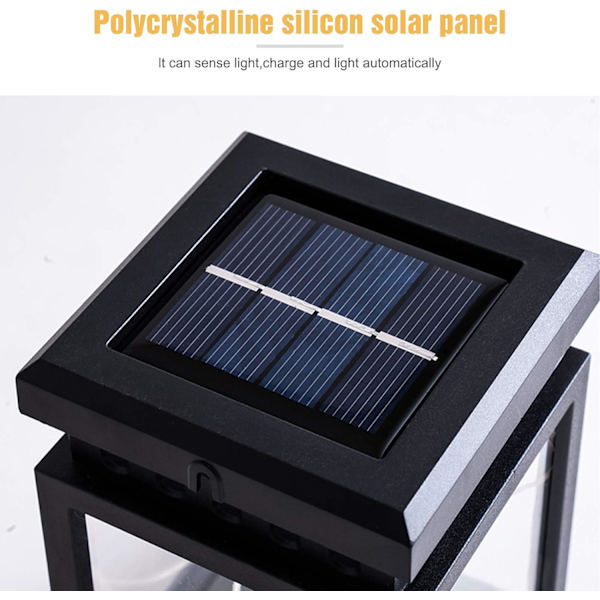LED-solcellslyktor - Solcellsdrivna bärbara hängande lampor med 30 lysdioder - IP44 vattentät - för trädgård, balkong, gård, uppfart, staket, uppfart,