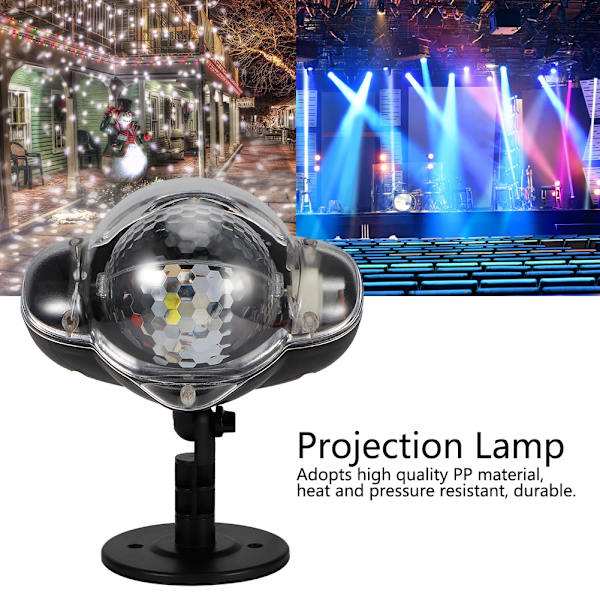 USB-driven utomhus vattentät projektionslampa LED-projektionsljus festivaldekoration