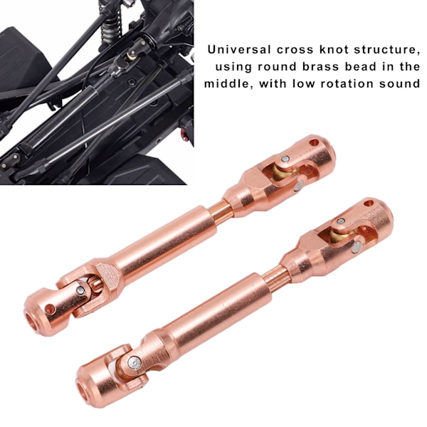 RC Universal Drive Shaft 1/10 Skala RC Bil Transmissionsaxel för Fjärrkontroll Modell Uppgradering Reparation 95mm