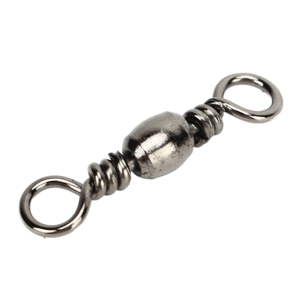 100 st Fiske Swivel Hög Hastighet Stabil Rotation Rostskydd Tunna Swivel Fiske Linje Anslutning 1/0 31mm 48kg
