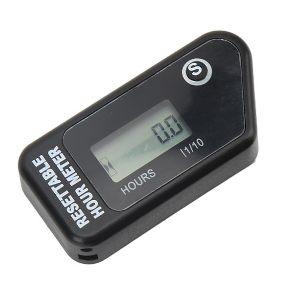 Motorcykel Digital Varvräknare Timräknare LCD-Display Timer IP68 Vattentät Induktionstyp för Bensinmotor