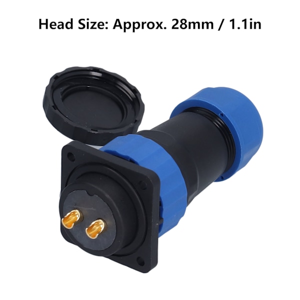 Vattentät kontakt fyrkantig 4 hål IP68 Aviation Power Socket 380V 45A för kabeltråd SP282 stift