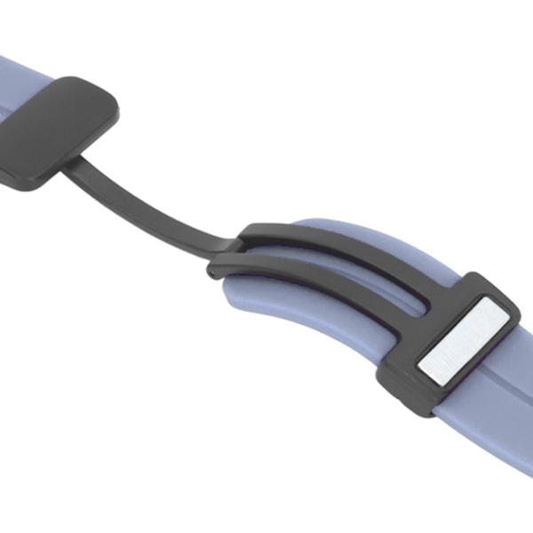 Silikonarmband för Amazfit T Rex 2 Snabbfäste Magnetiskt Vikspänne Armband för Träning Grå