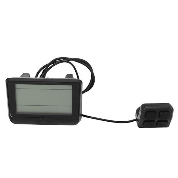 Elektrisk Cykel Display Panel Universal ABS Hölje 5 Pin Vattentätt Gränssnitt LCD Display Mätare 24V 36V 48V