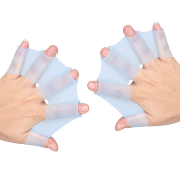 1 par Simmjuk silikon Gear Paddel fenor Finger Hand Palm