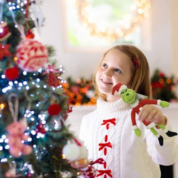 Julgrinch Plyschdocka Hur Grinchen Stal Julen Fyllda Djur Grön Monster Mjuk Fylld Plyschleksak Jul Heminredning Prydnader Födelsedag Barn