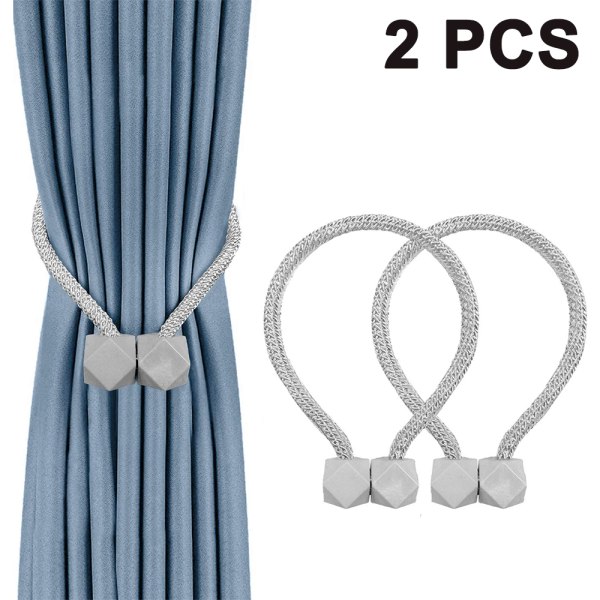 2 delar magnetiska gardinfästen Dekorativa knytband för