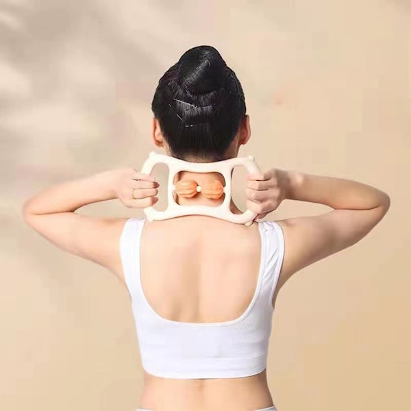Yogaring Pilates träningsring Loop med massagevals Öppen rygg axelövning Kroppsbyggnad Fitnesstillbehör