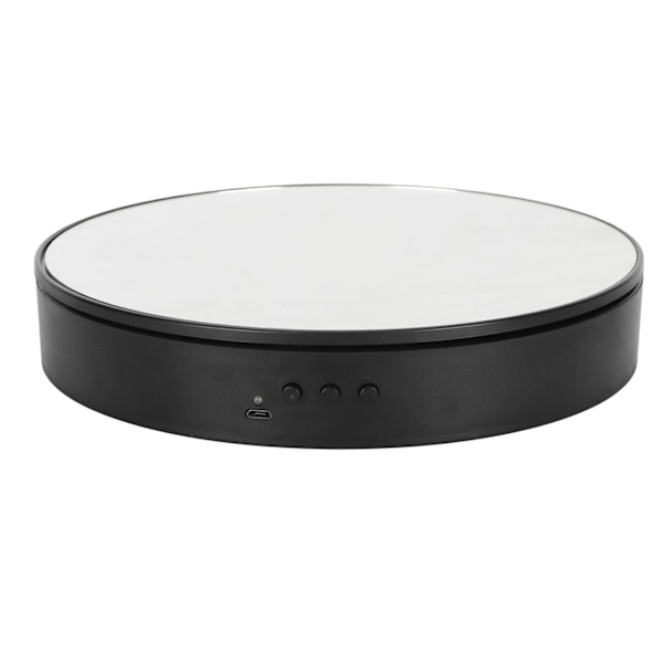 Roterande Displaybas Svart 360 Grader 5kg Lastkapacitet Batteri Eller USB-ström Lågt Ljudnivå Vridbar Displayställ